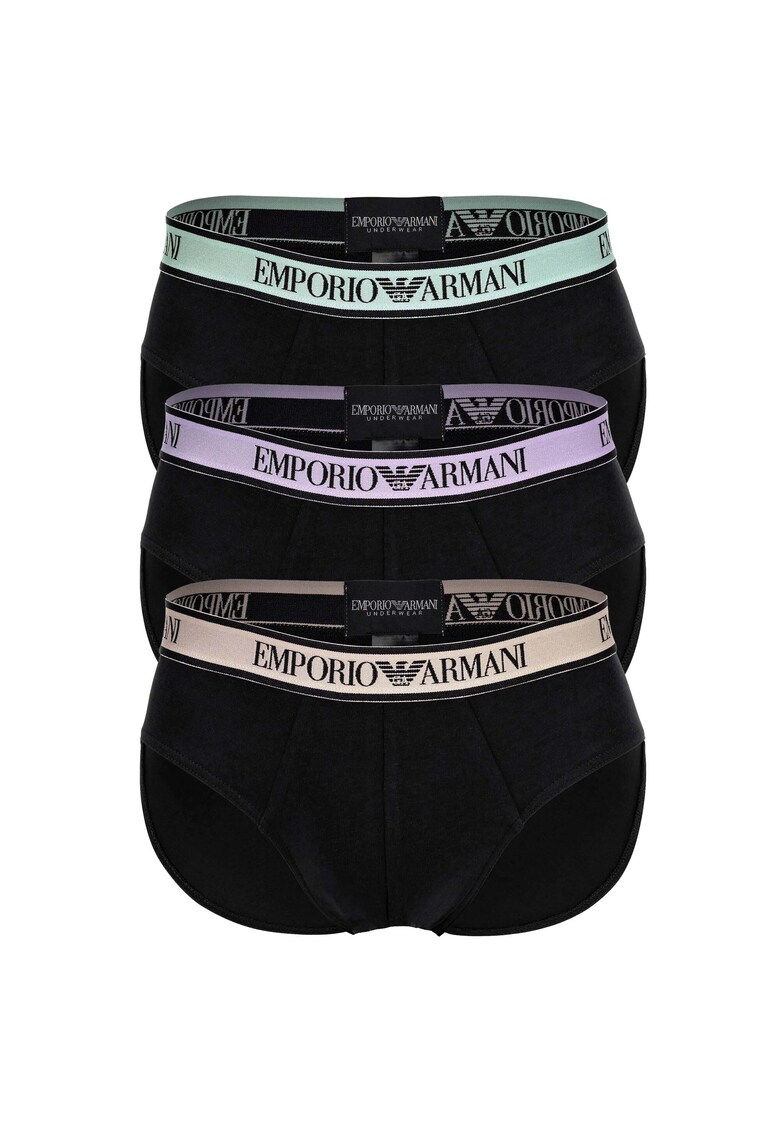 Emporio Armani Слипове с лого – 3 чифта за Мъже Emporio Armani Слипове с лого – 3 чифта за Мъже