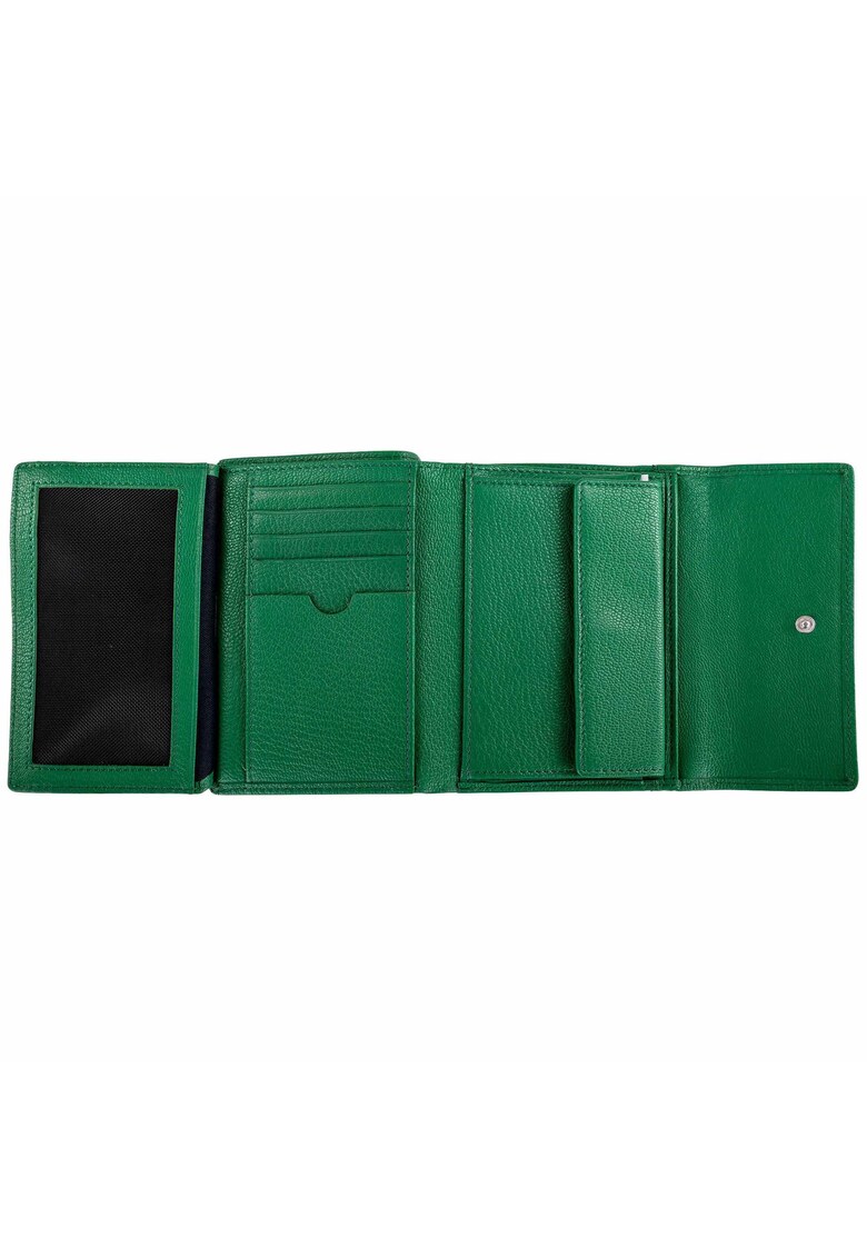 Portofel pliabil din piele cu aspect texturat aena purse 20423