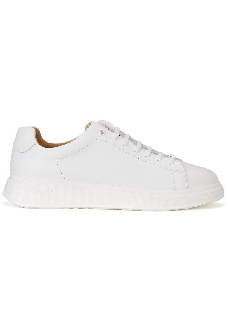 Pantofi sport low-cut din piele - Alb