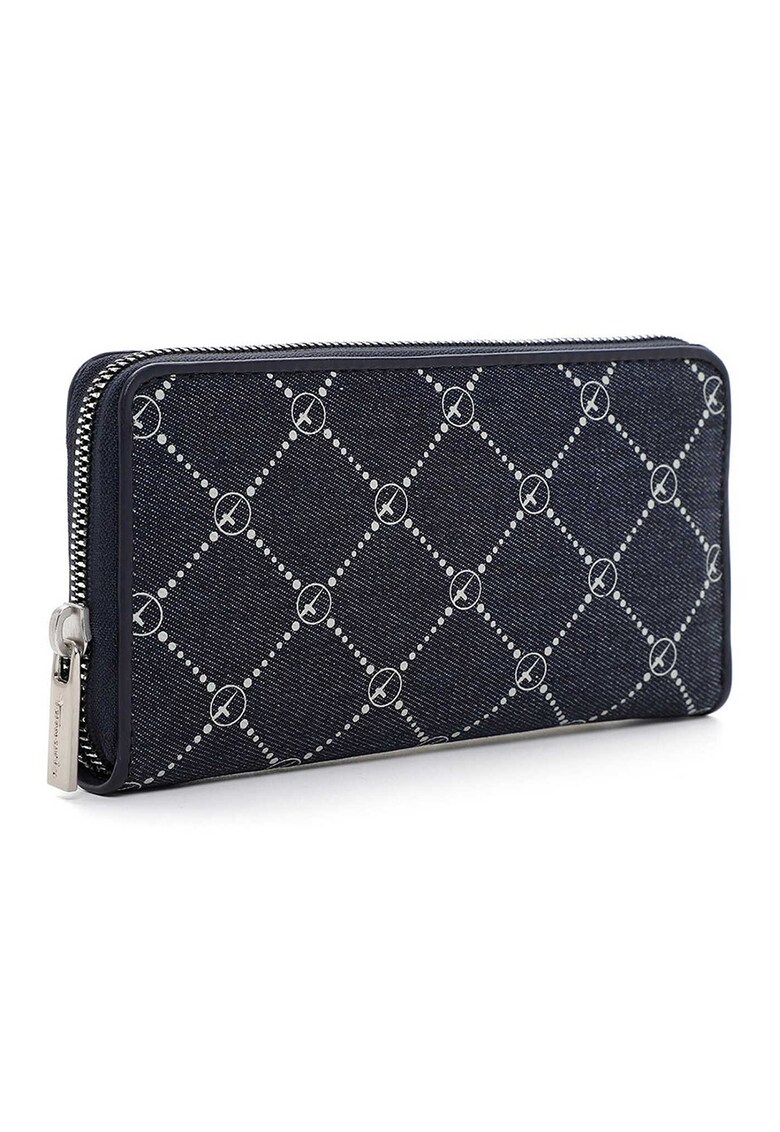 Portofel de denim cu fermoar Anita