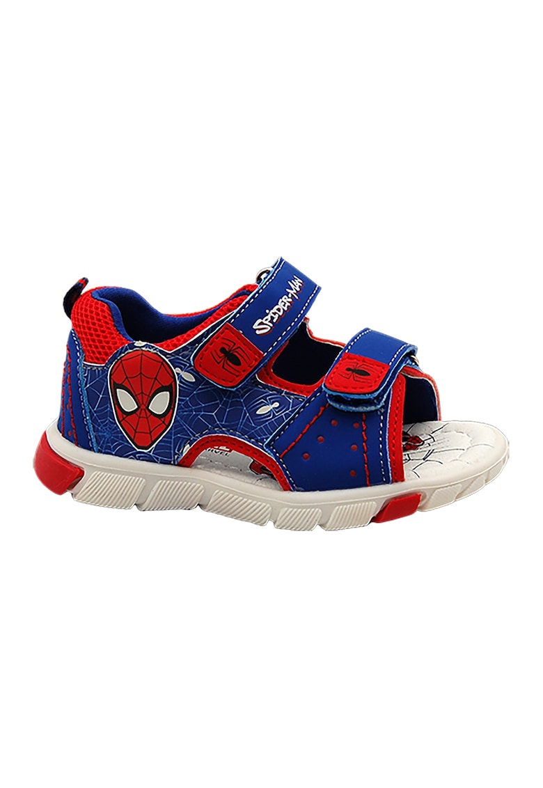 Sandale cu velcro si model Spiderman