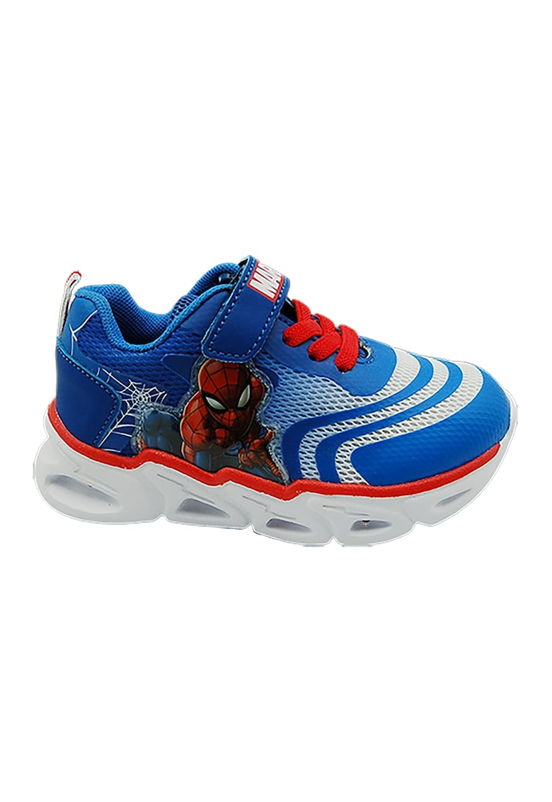 Pantofi sport din material textil cu model Spiderman
