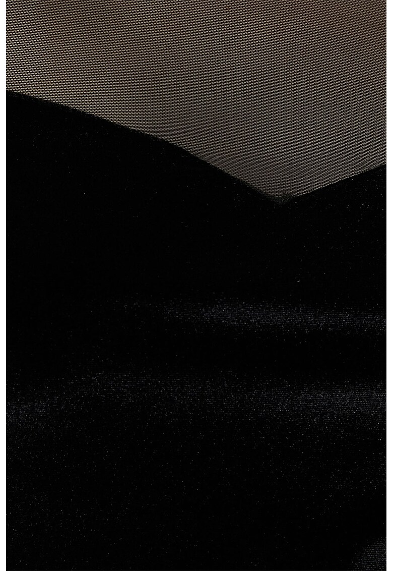 Bluza catifelata cu garnitura de plasa