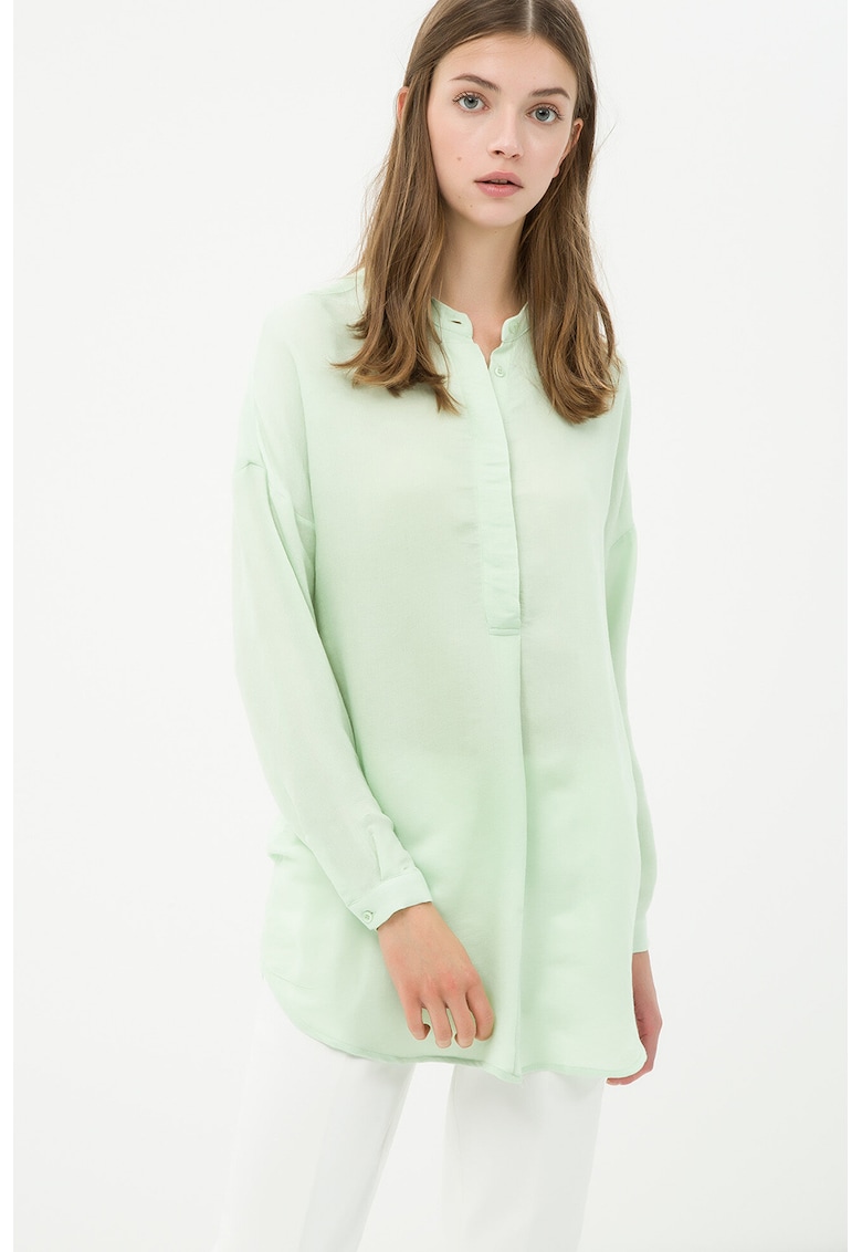 Bluza uni cu guler tunica