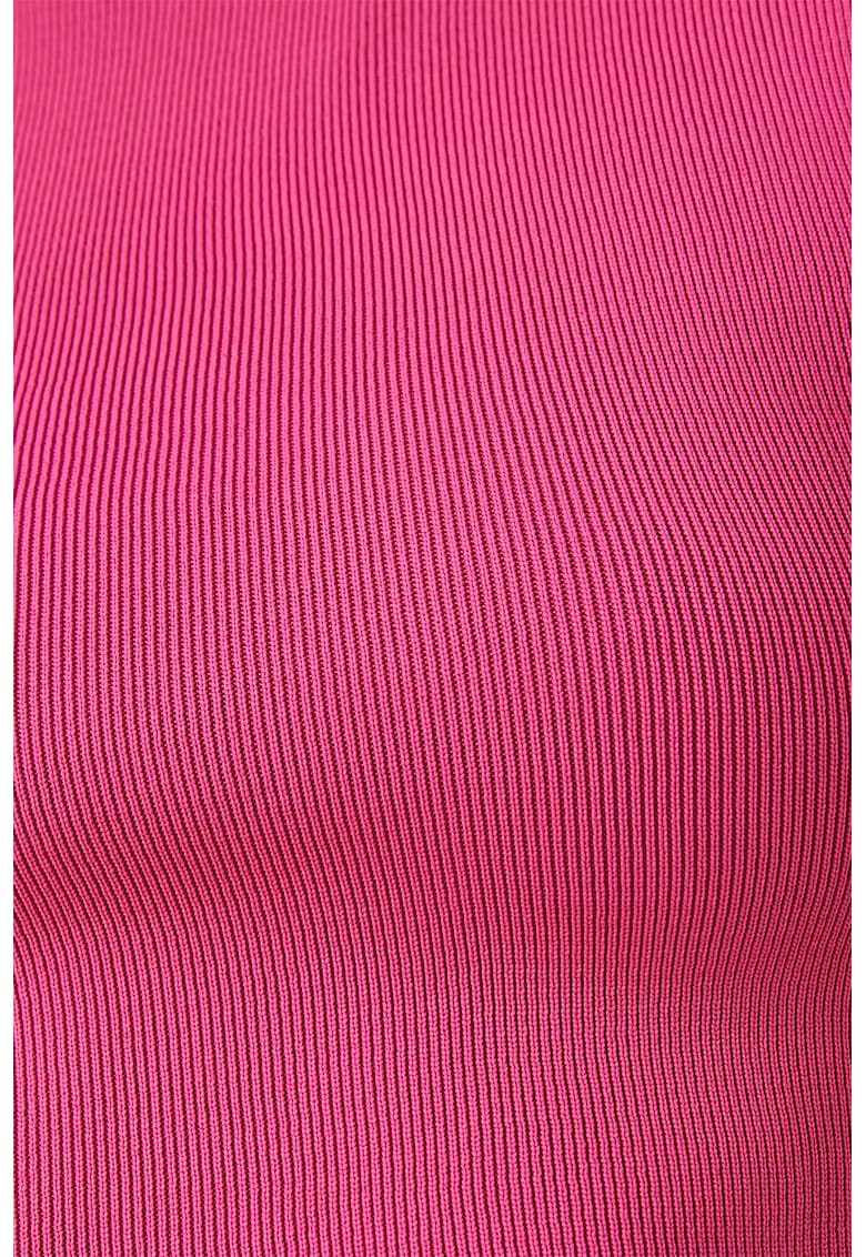 Tricou crop cu aspect striat