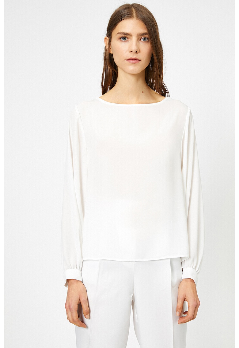 Bluza vaporoasa cu maneci bishop