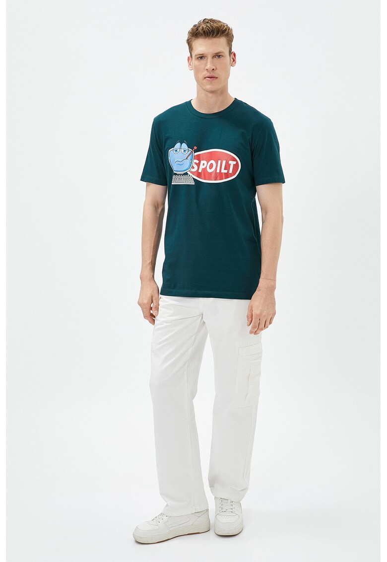 Tricou slim fit cu imprimeu grafic