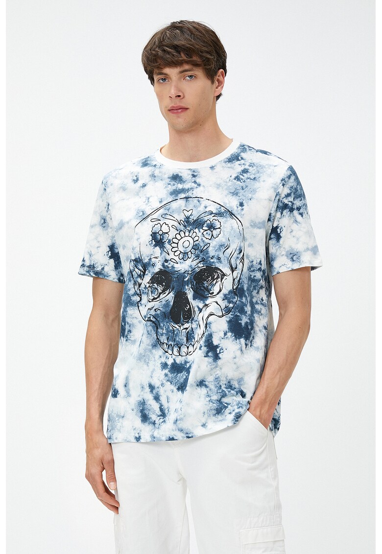 Tricou cu aspect tie-dye