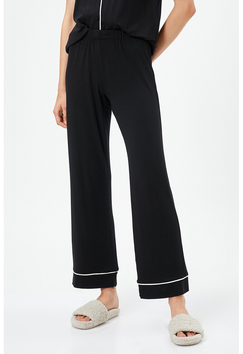 Pantaloni de pijama cu talie inalta