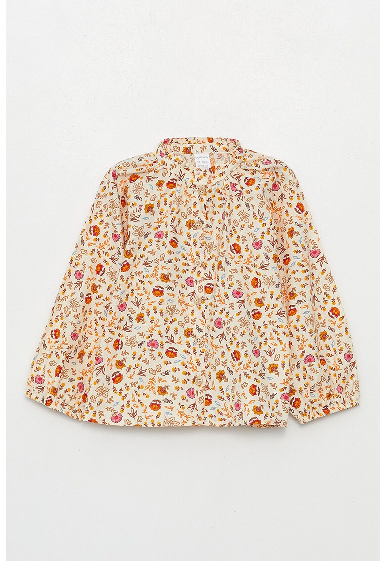 Camasa de bumbac cu imprimeu floral