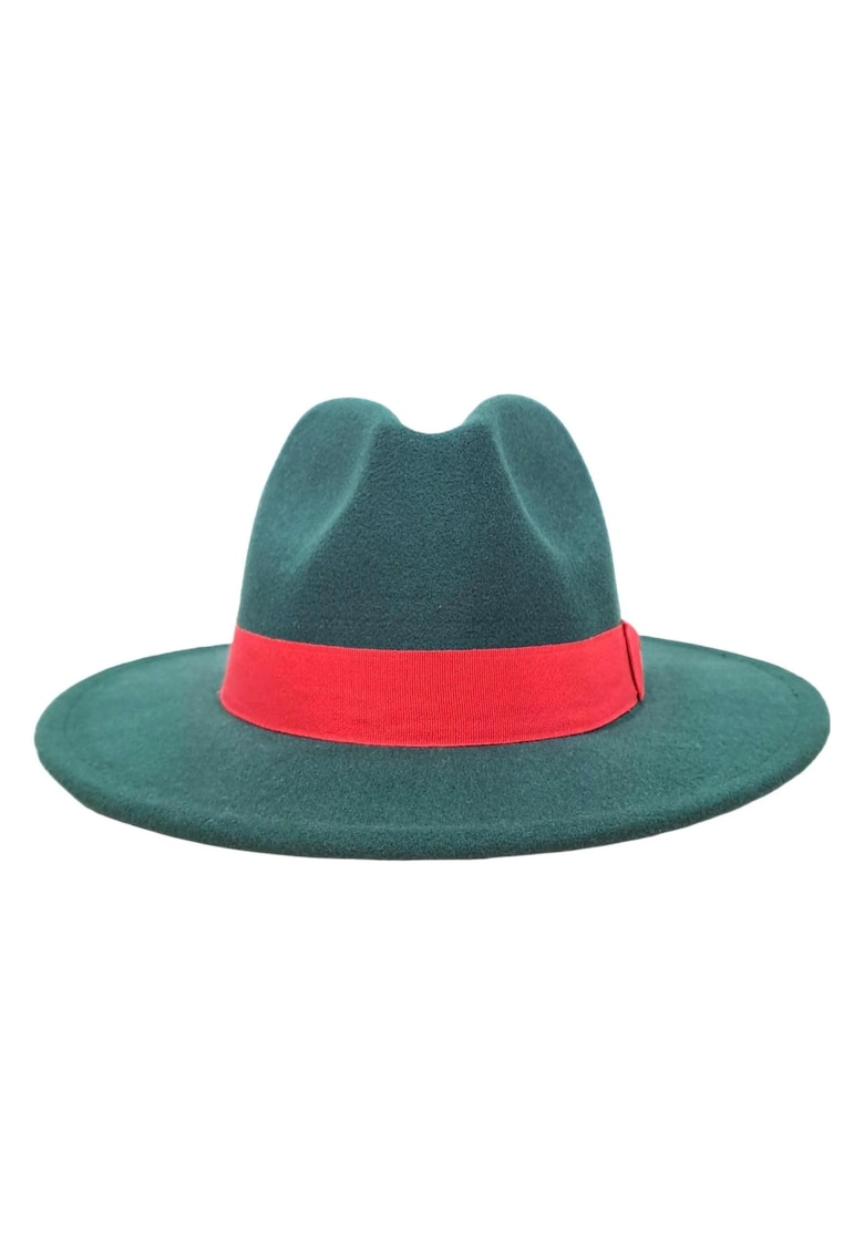 Palarie dama - verde - cu interior rosu - Majvi -