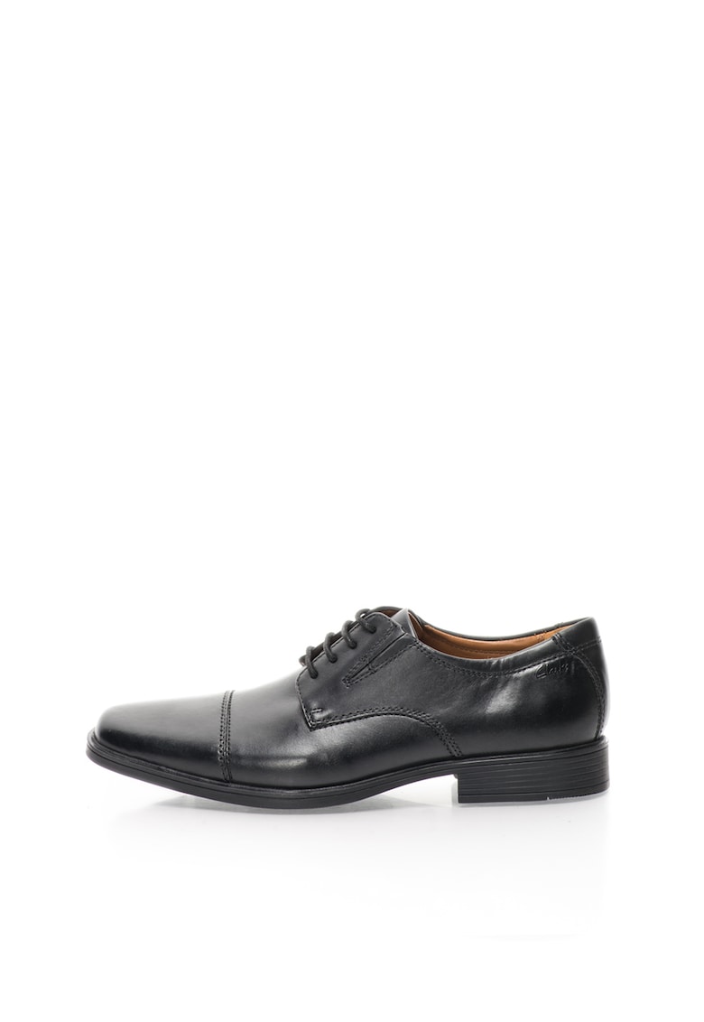 Pantofi din piele cu aplicatie cap-toe tilden