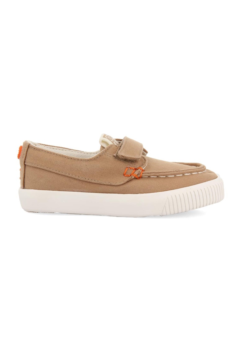 Pantofi loafer de panza cu velcro - Bej