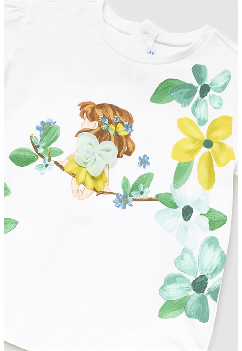 Set colanti si tricou cu decolteu la baza gatului