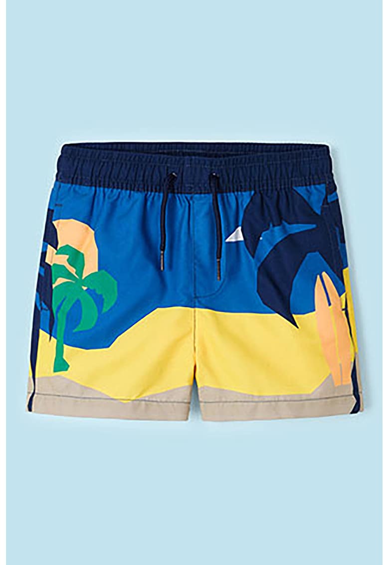 Pantaloni scurti cu imprimeu tropical