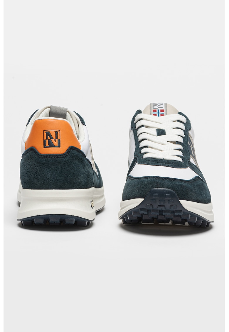 Pantofi sport cu insertii textile Slate