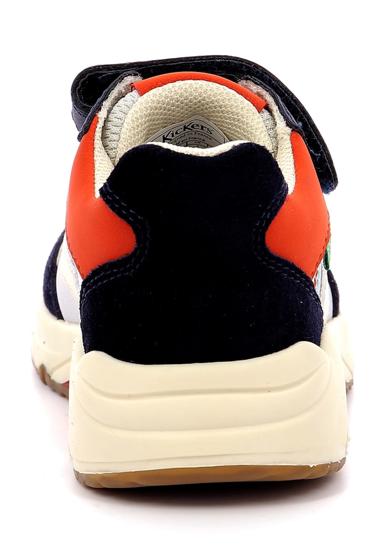 Pantofi sport colorblock cu garnituri de piele intoarsa