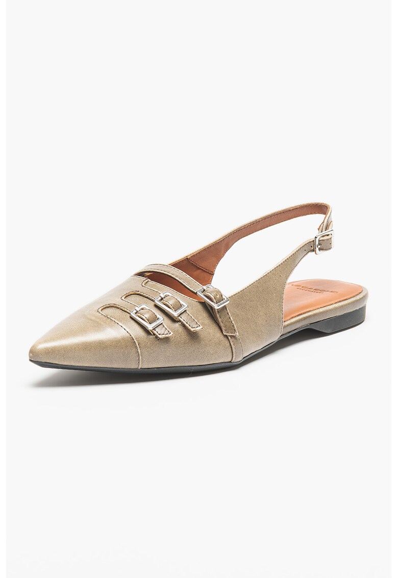Saboti slingback din piele