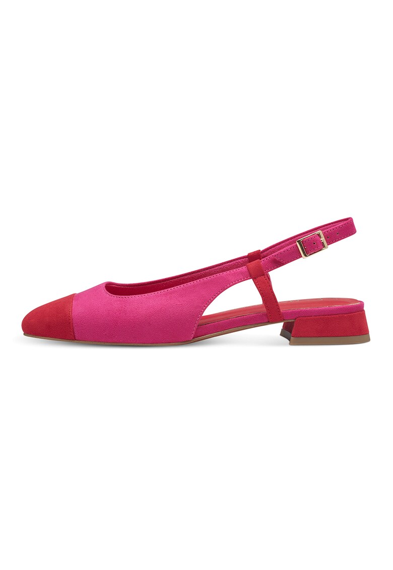 Pantofi slingback de piele intoarsa sintetica