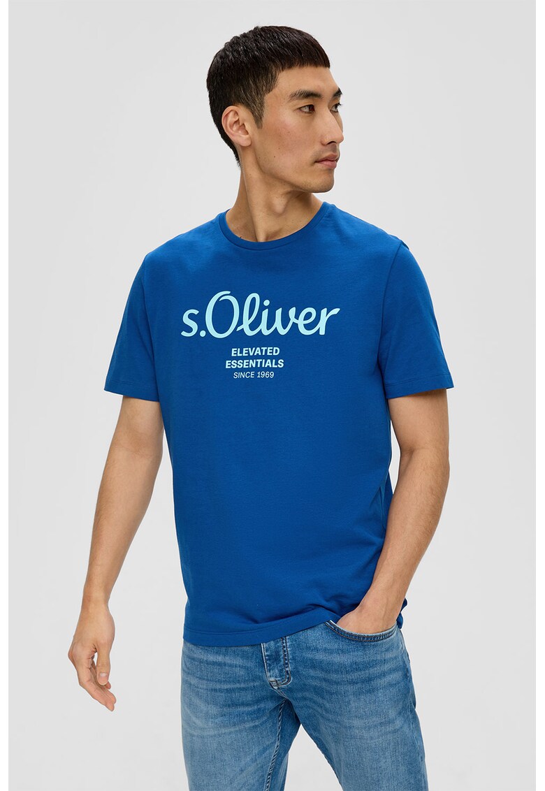 Tricou regular fit de bumbac cu imprimeu logo