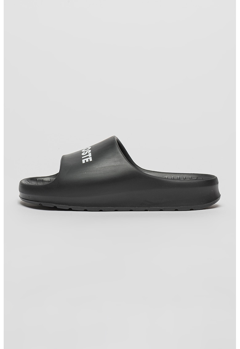 Papuci cu logo Serve - Negru