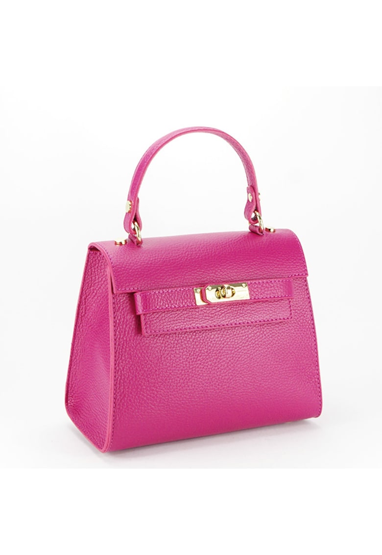 Geanta mica din piele naturala B-8949 121 Fucsia 6759