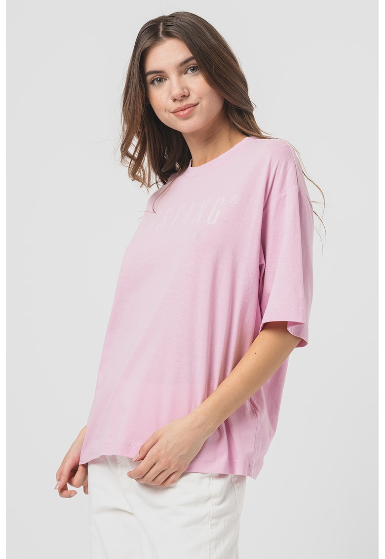 Tricou lejer cu imprimeu logo Welby