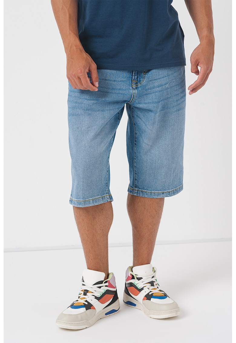 Bermude relaxed fit din denim