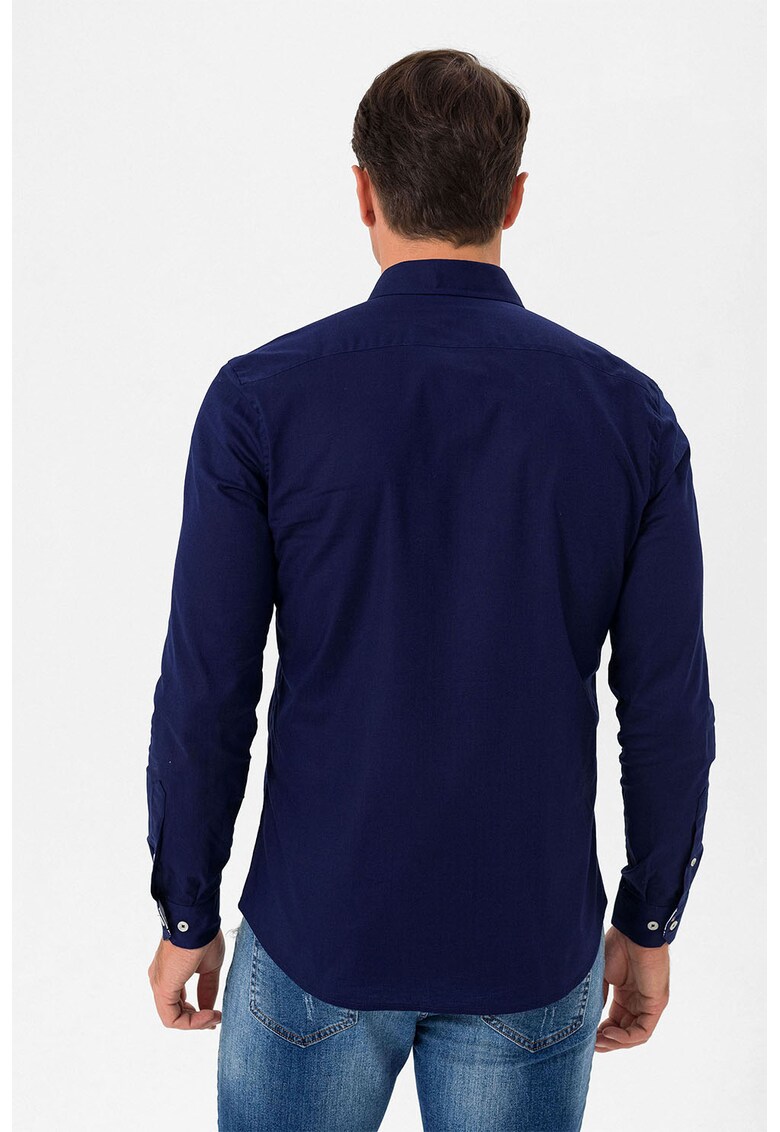 Camasa de bumbac cu guler Oxford