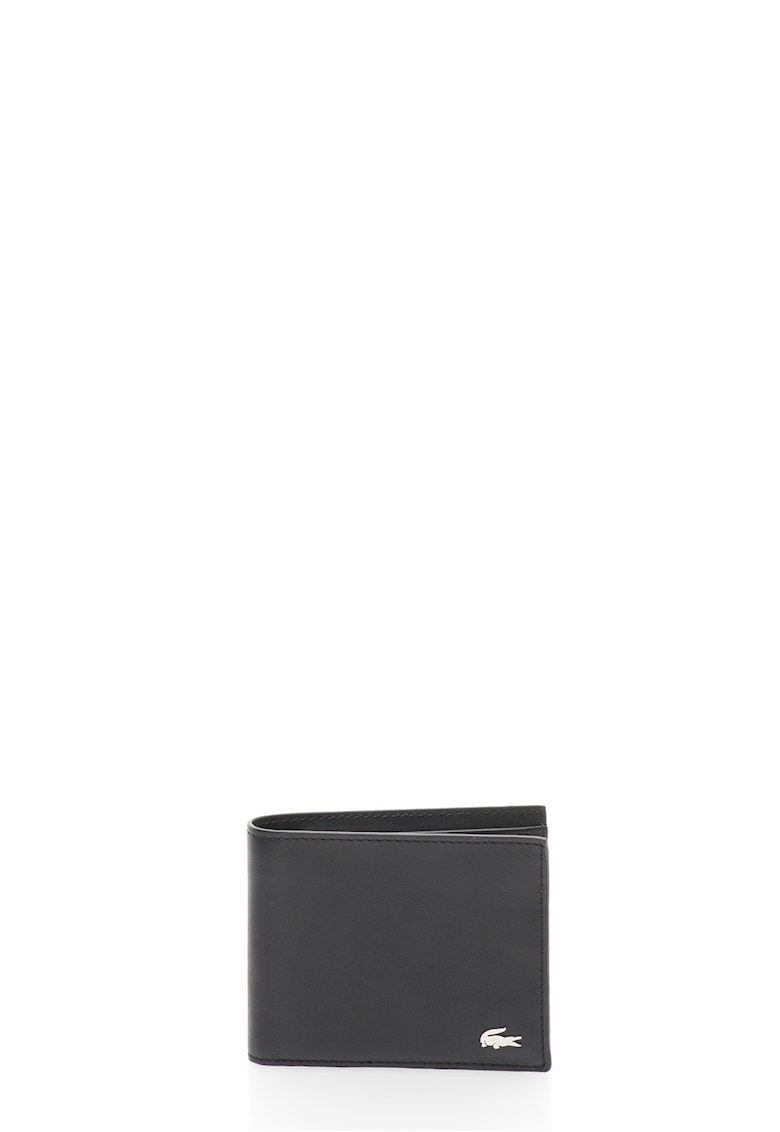 Portofel pliabil negru din piele cu logo fashiondays.ro imagine 2022 reducere