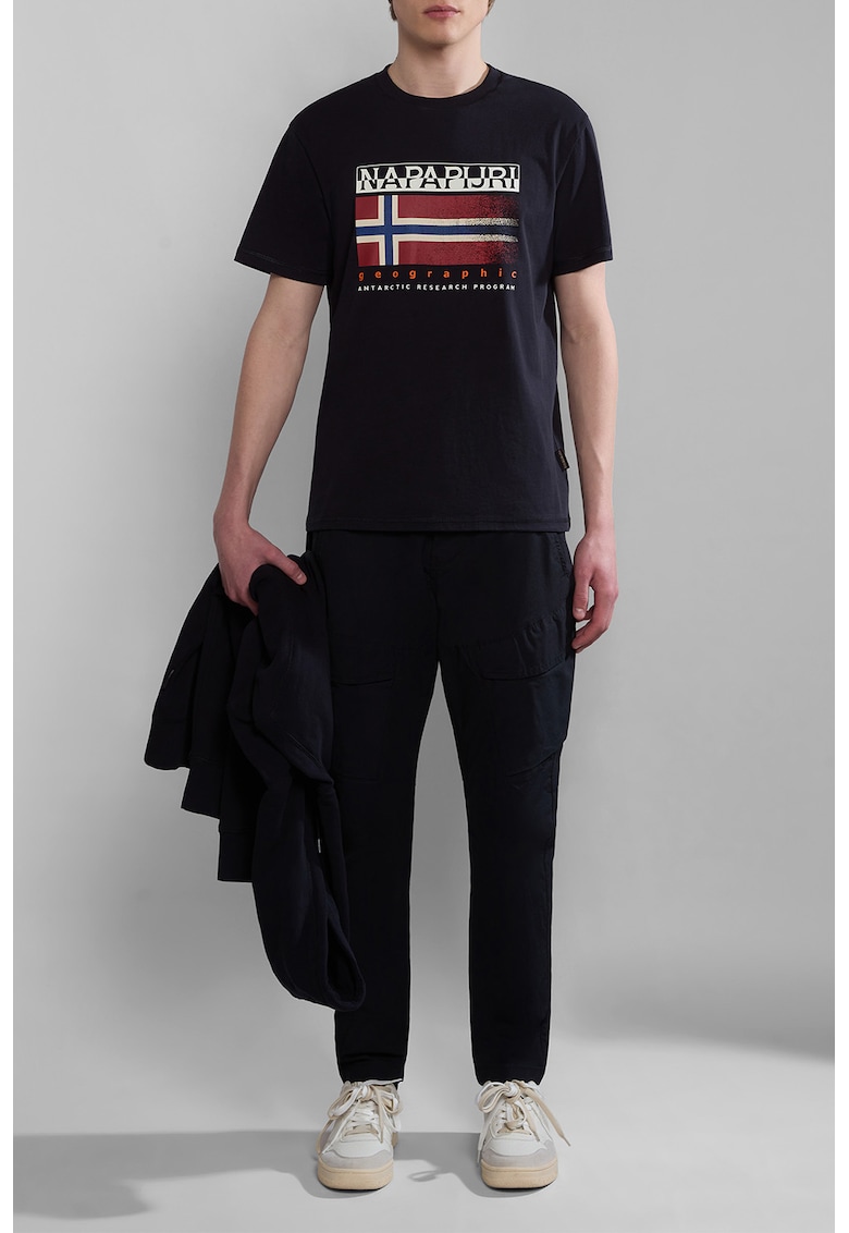 Tricou cu imprimeu logo Kreis - Rosu/Negru