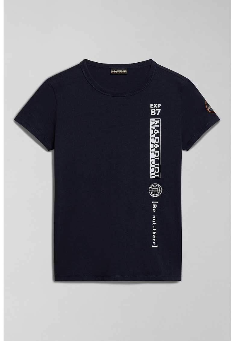 Tricou cu imprimeu logo Hudson - Albastru ultramarin