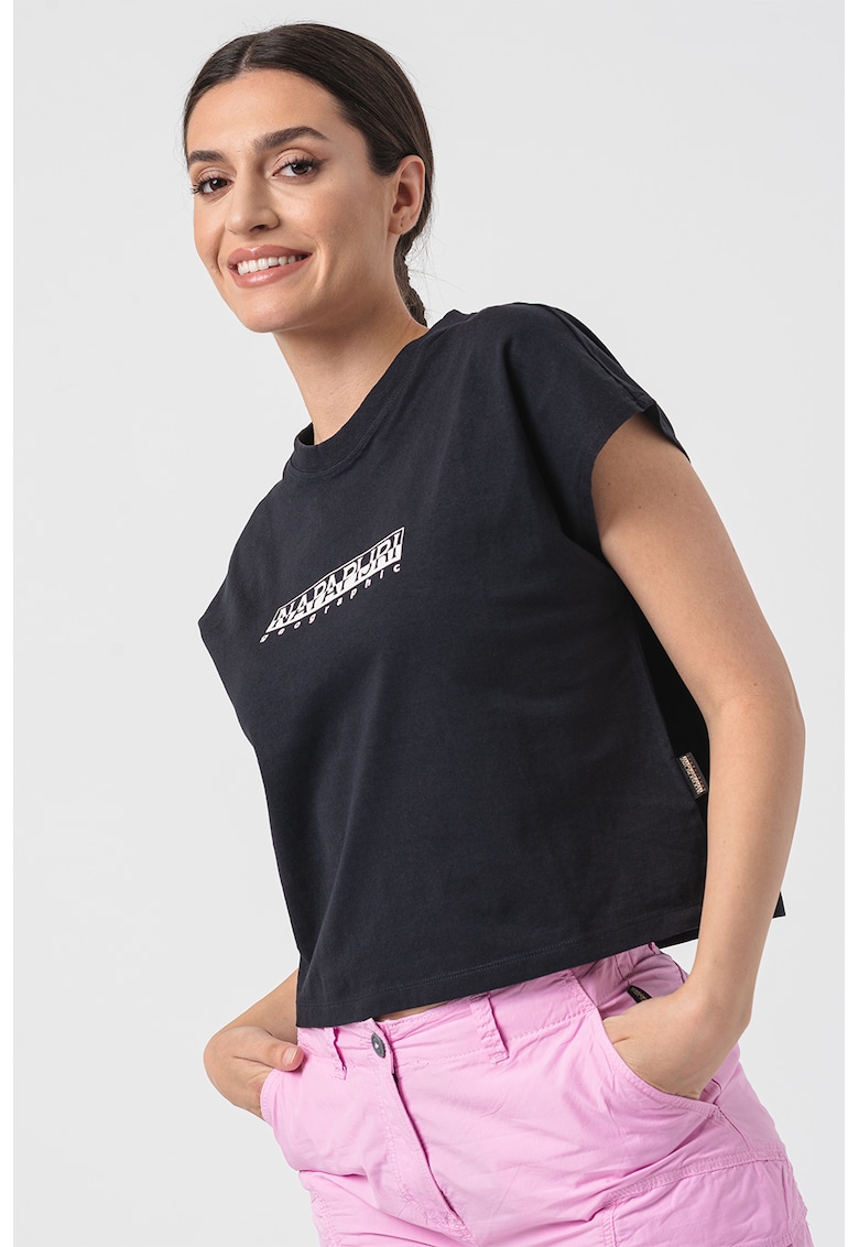 Tricou de bumbac cu imprimeu logo Box