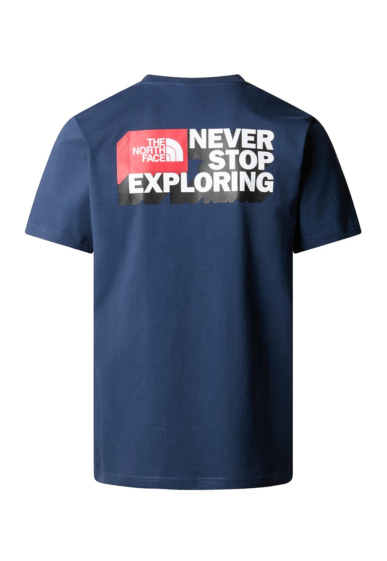 Tricou cu imprimeu text pe spate