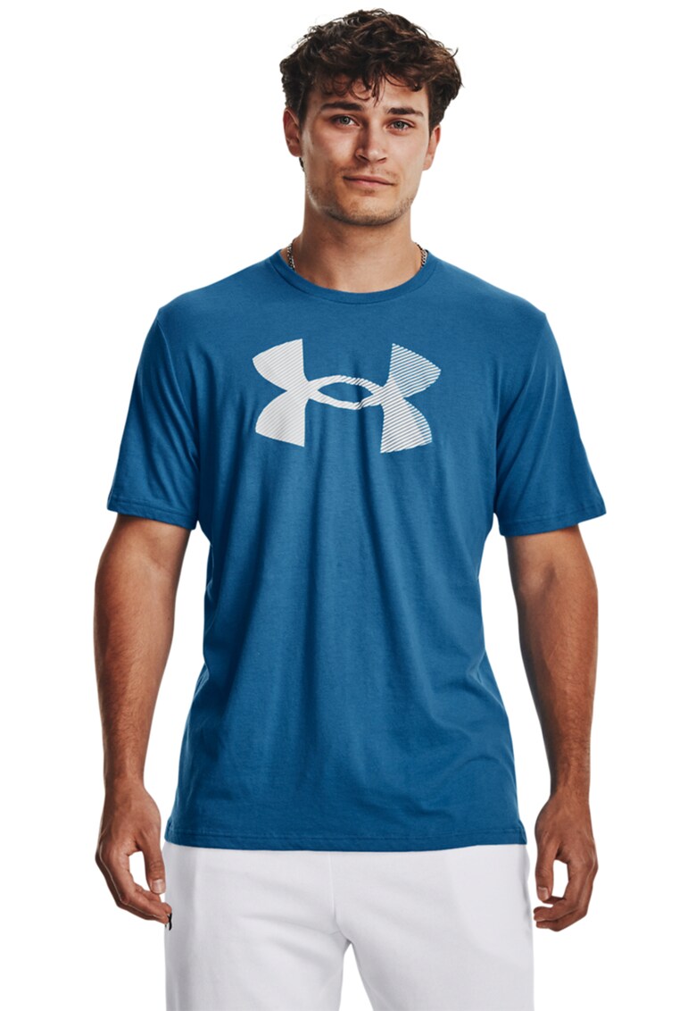 Tricou lejer cu imprimeu logo pentru fitness