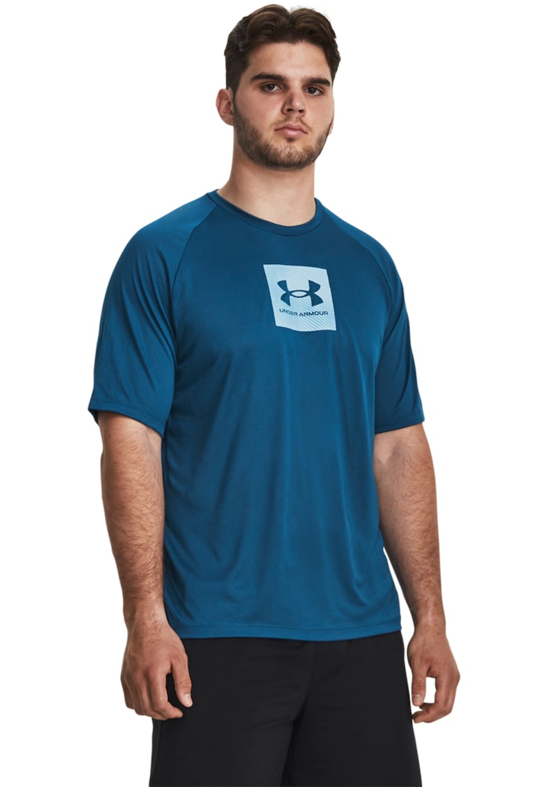 Tricou cu imprimeu logo pentru fitness Tech