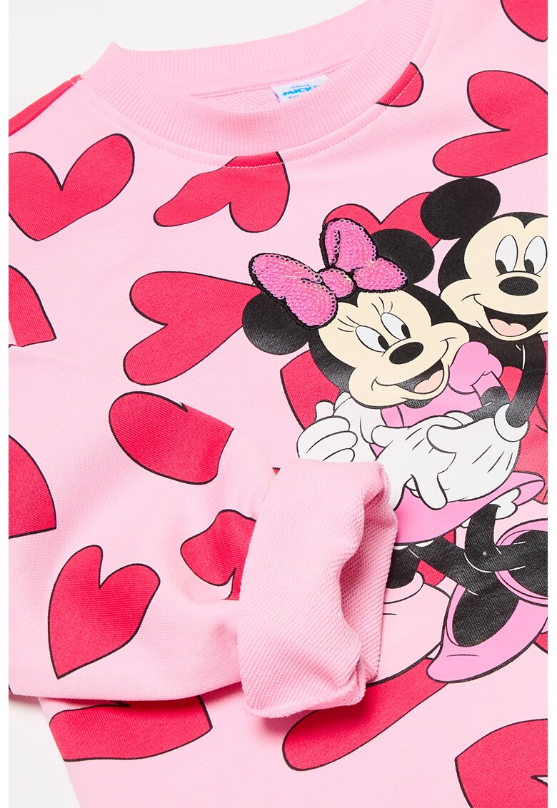 Set de bluza de trening si colanti cu imprimeu Minnie Mouse