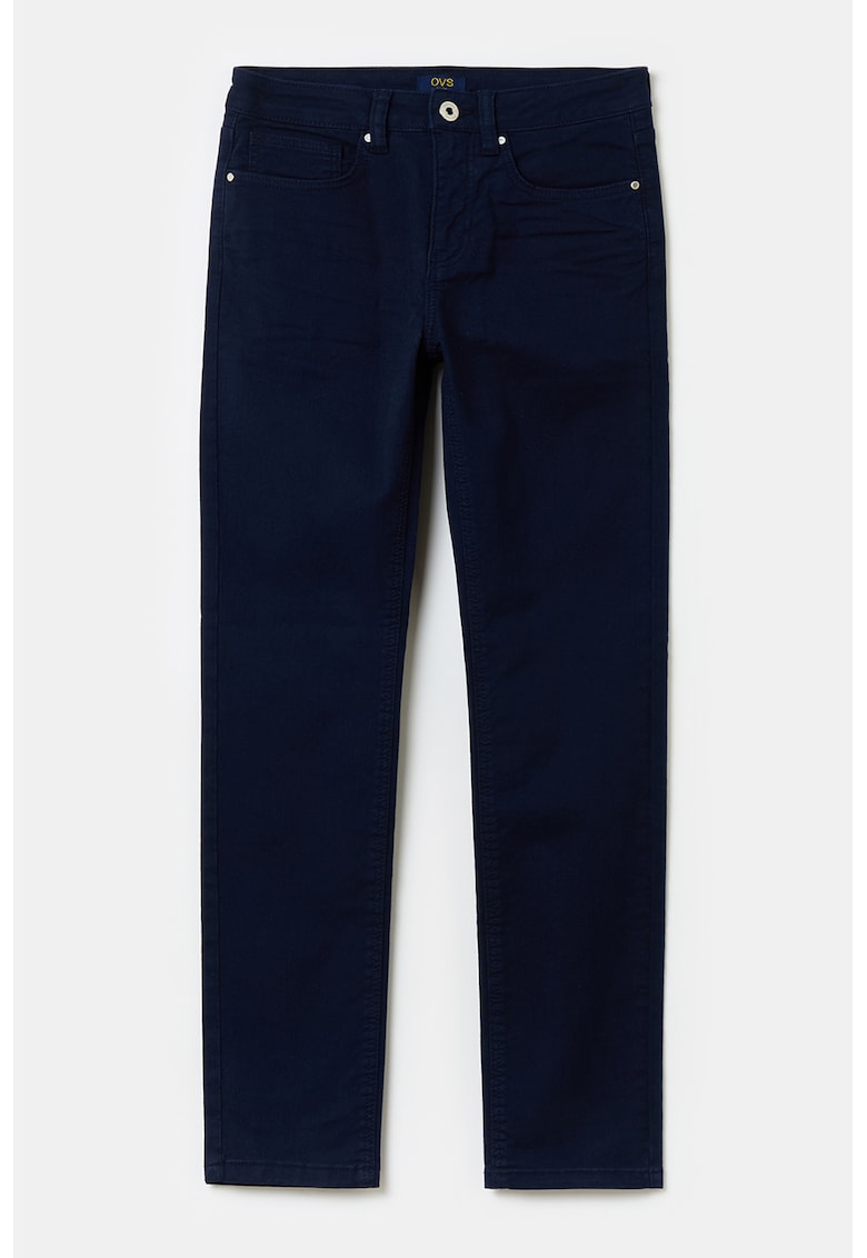 Pantaloni uni cu 5 buzunare