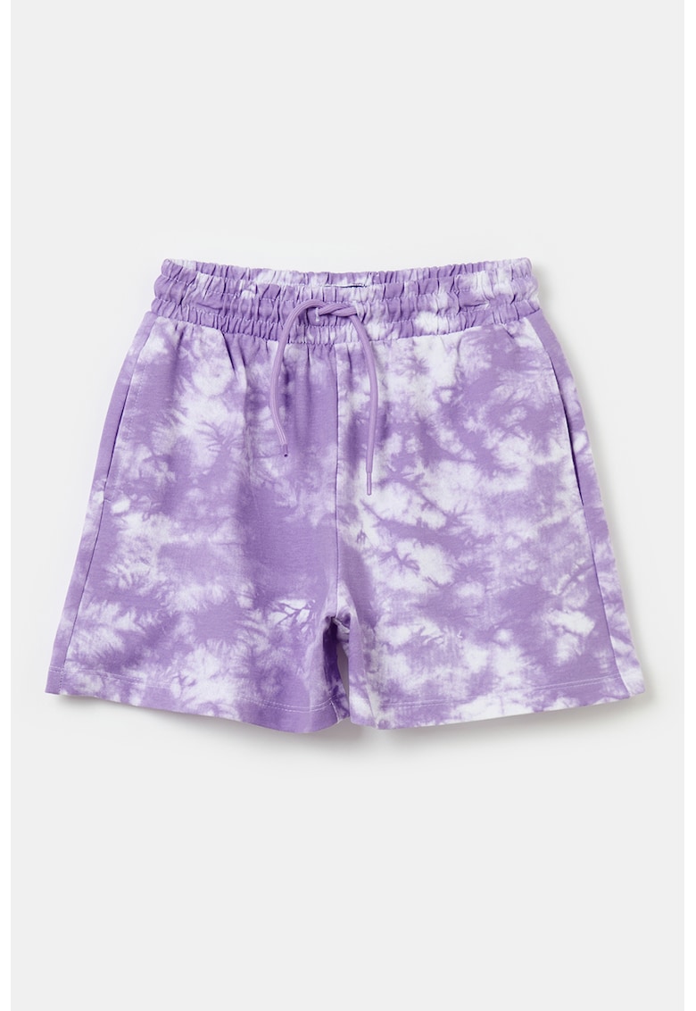 Pantaloni scurti tie-dye cu snur