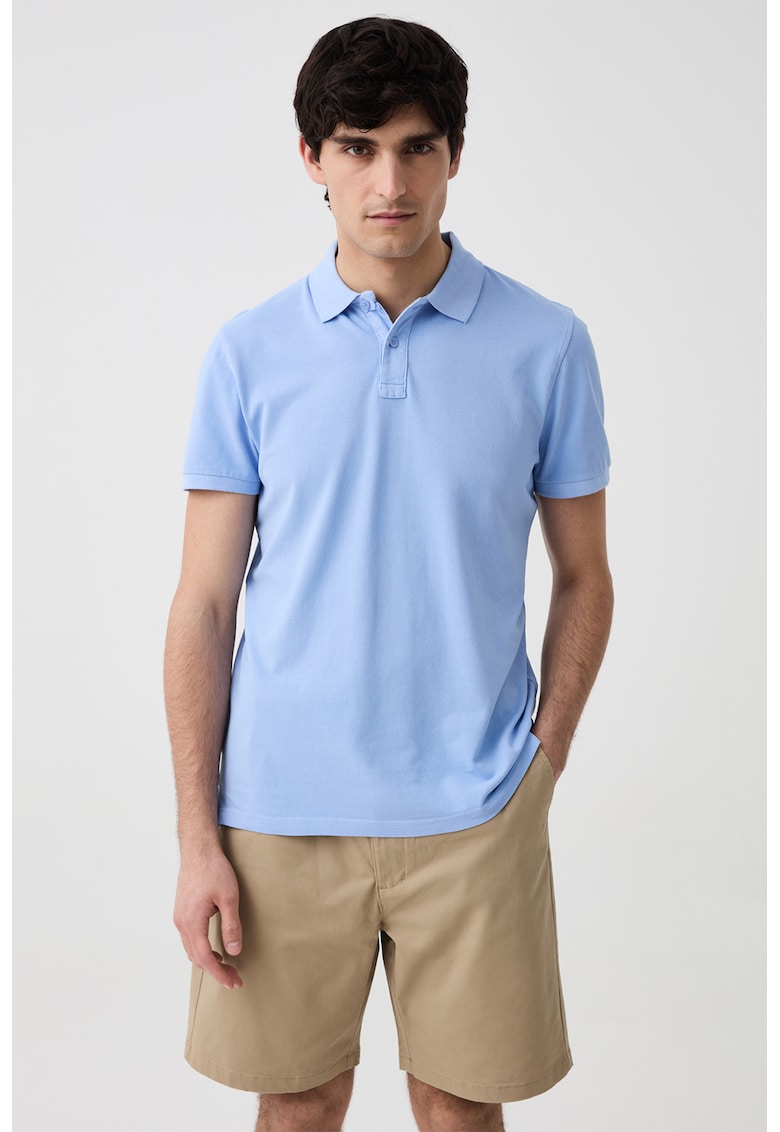 Tricou polo din pique