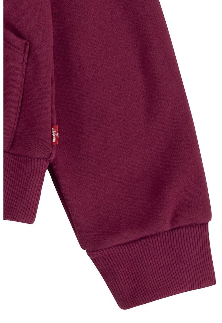 Hanorac din amestec de bumbac organic cu logo brodat