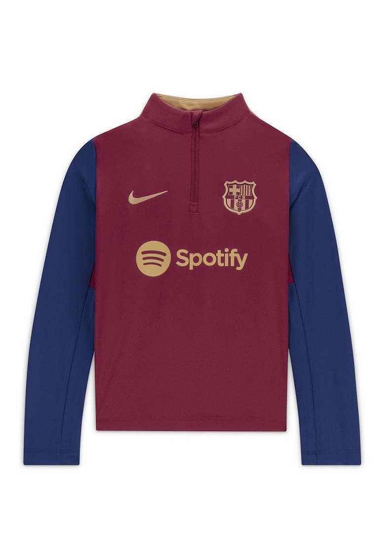 Bluza cu fenta cu fermoar pentru fotbal FCB