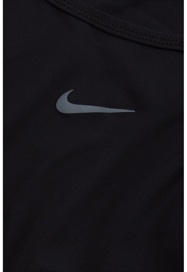 Tricou crop cu Dri-FIT si decupaj pe spate pentru fitness Classic
