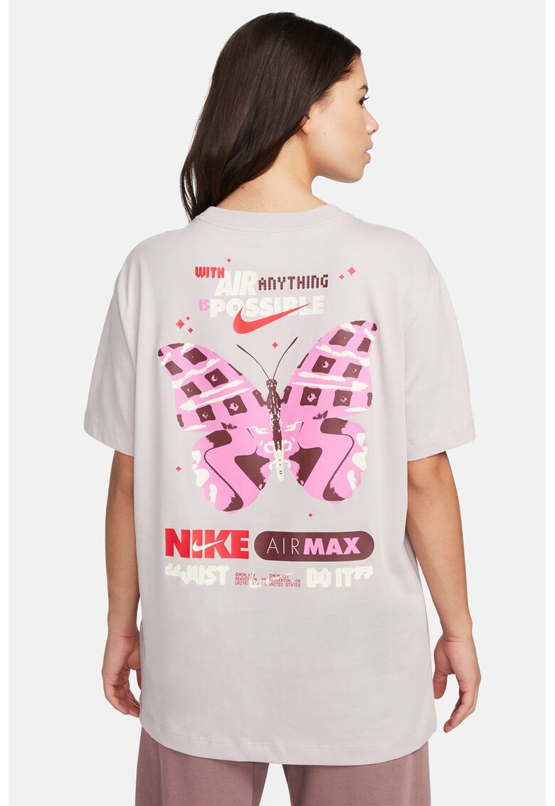 Tricou supradimensionat cu imprimeu grafic