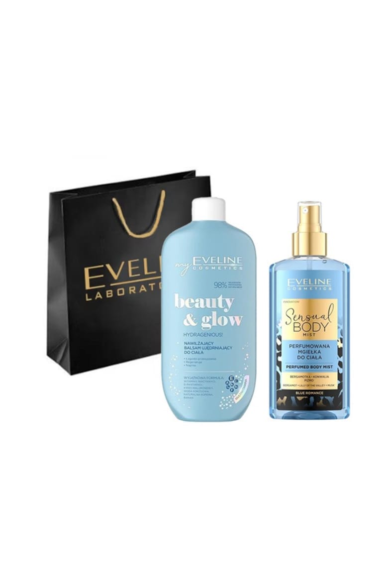 Set ingrijire corp Spray de corp Blue Romance Sensual Body Spray - 150 ml + Balsam hidratant pentru corp - Hydragenious - 350 ml