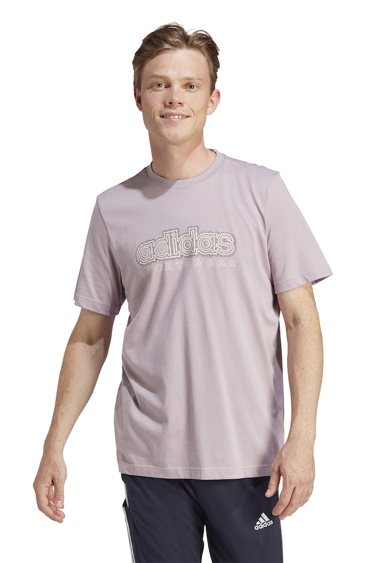 Tricou de bumbac cu imprimeu logo Growth