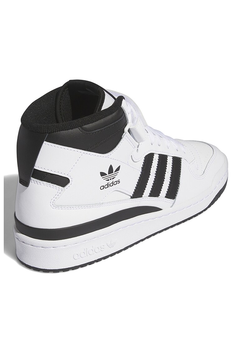 Pantofi sport mid-high de piele si piele ecologica