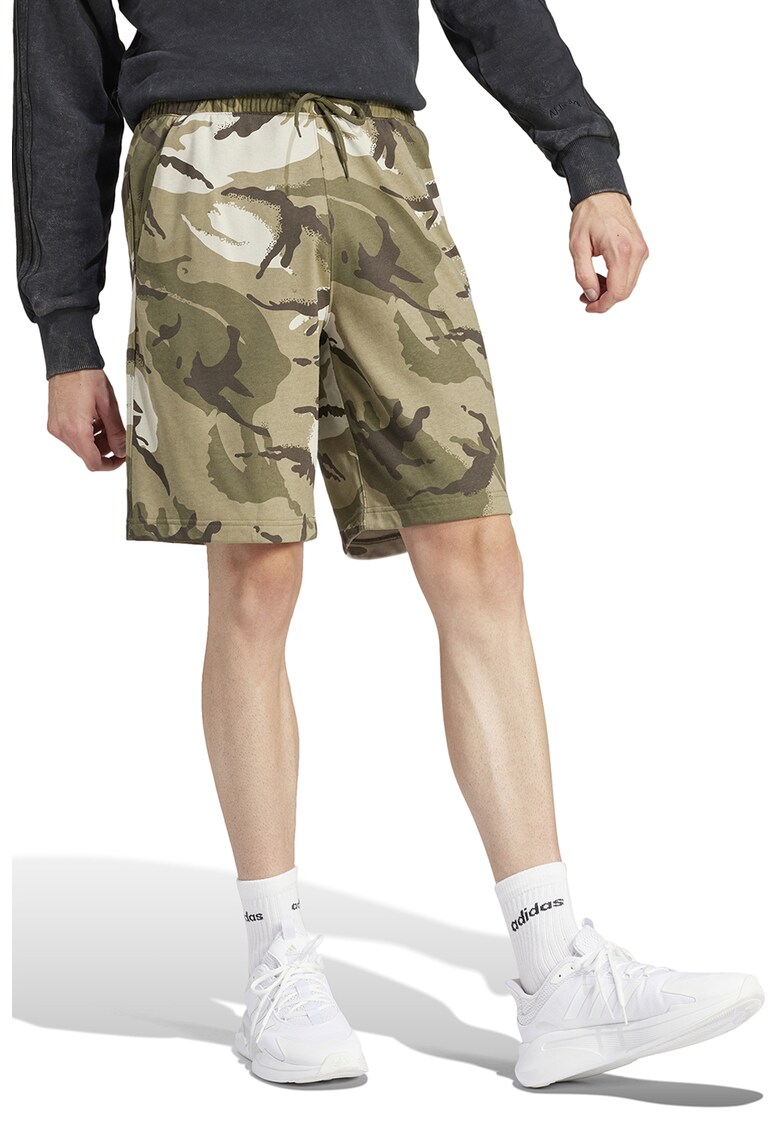 Bermude din amestec de bumbac cu model camuflaj Essentials