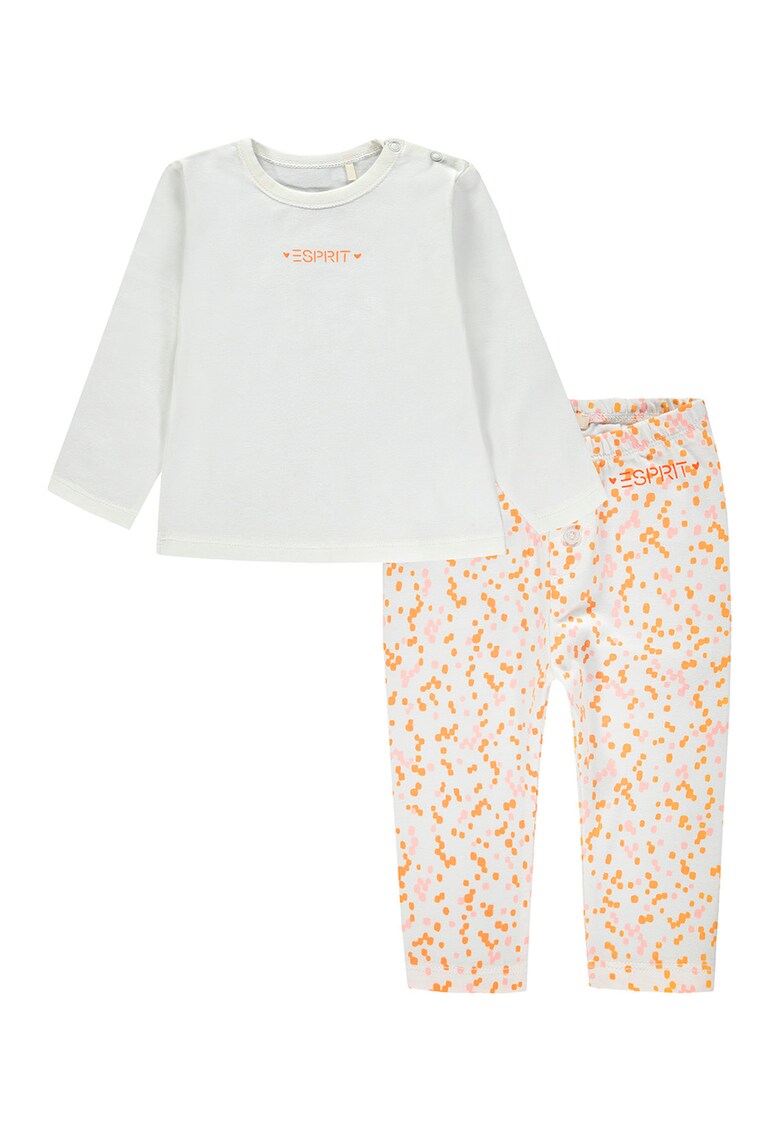 Set de bluza din amestec de bumbac organic si pantaloni