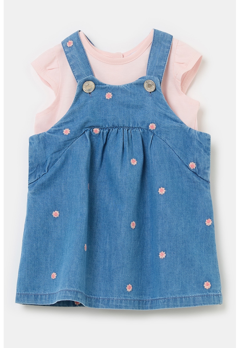 Set de tricou si sarafan din chambray